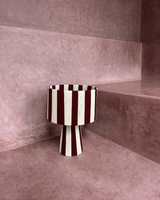 Lampe laine bicolore