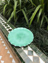 Grande assiette émeraude