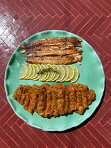 Grande assiette émeraude