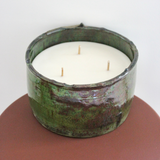 Bougie Tamegroute | Grand modèle uni vert