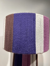 Lampe coton prune