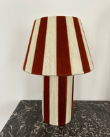 Lampe laine terracotta