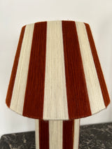 Lampe laine terracotta