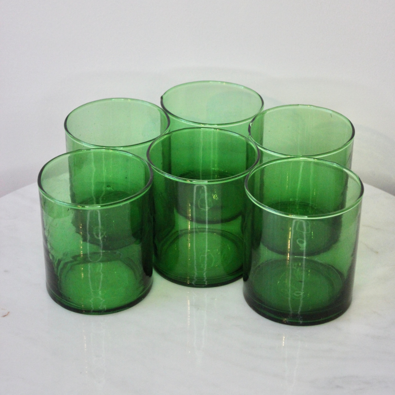 Verre Beldi droit vert