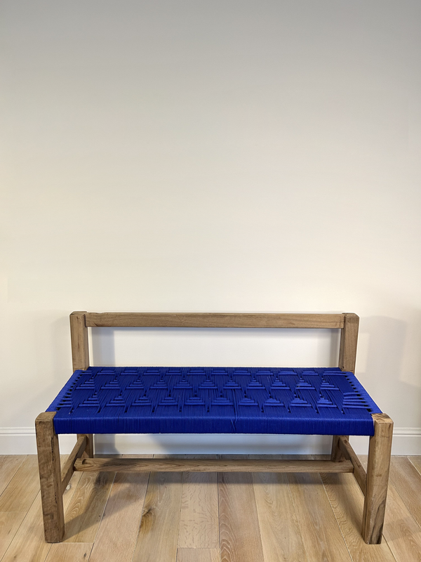 Banquette dossier - bleu
